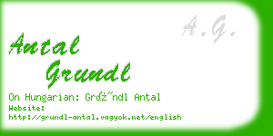 antal grundl business card